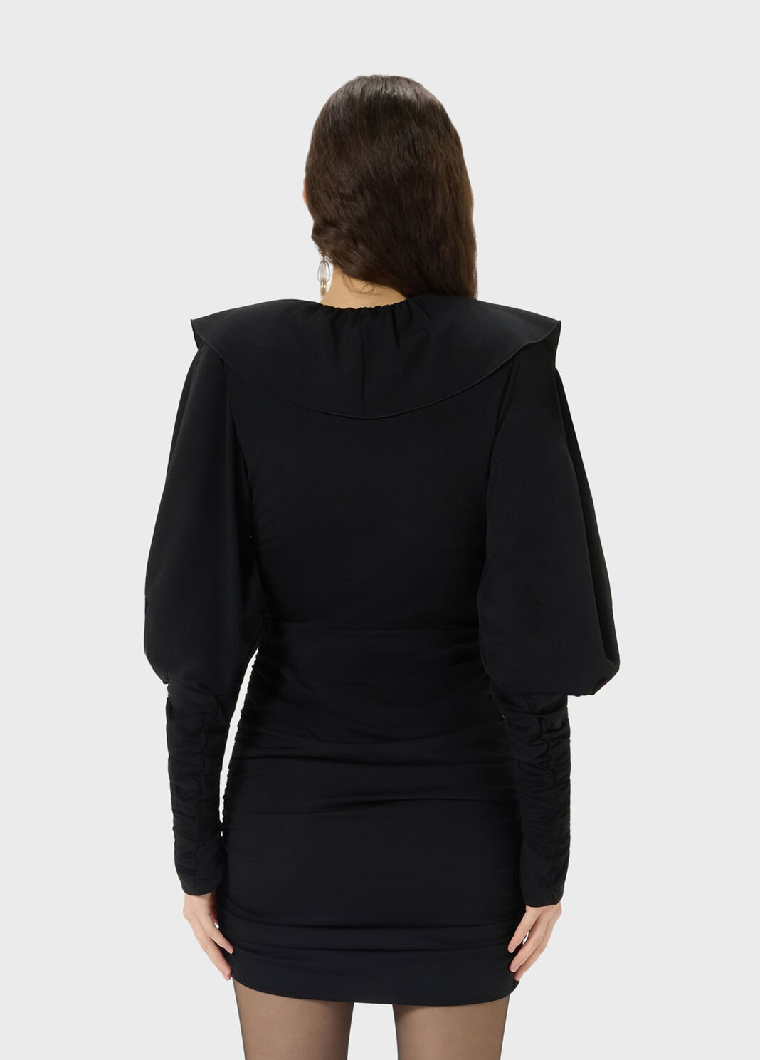 Jersey dress with gathering and flounce  Blumarine - large image number 1