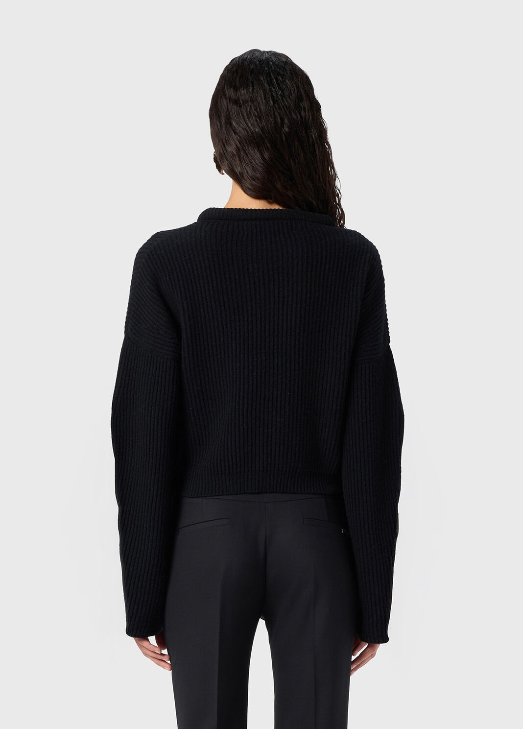 Wool sweater with painted flower  Blumarine - large image number 1