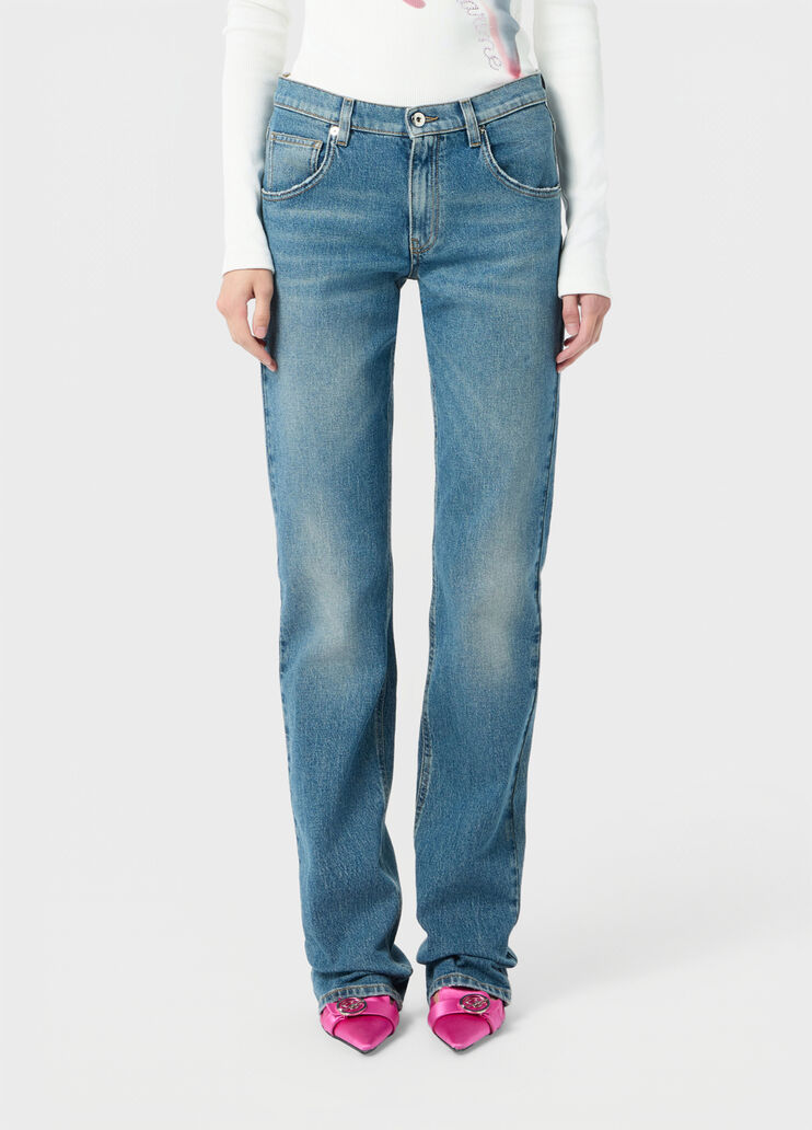 Straight-leg jeans with logo  Blumarine - medium