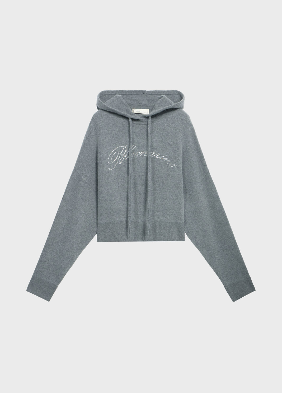 Wool sweatshirt with rhinestone embroidery  Blumarine - large image number 4