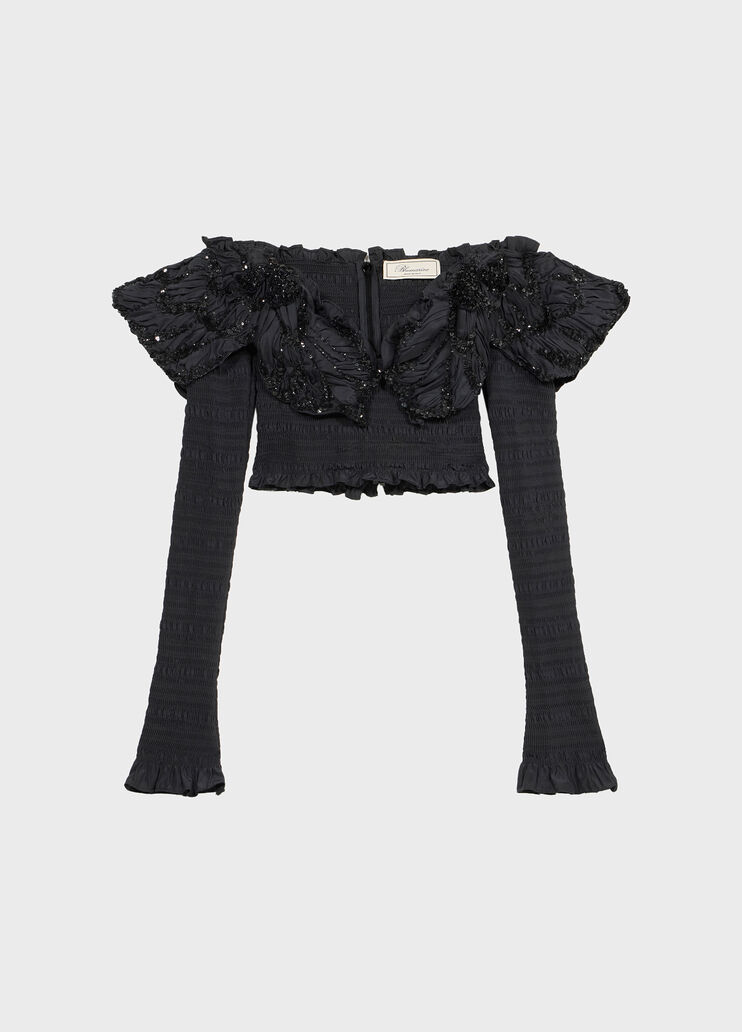 Taffeta Top with Butterflies  Blumarine - medium