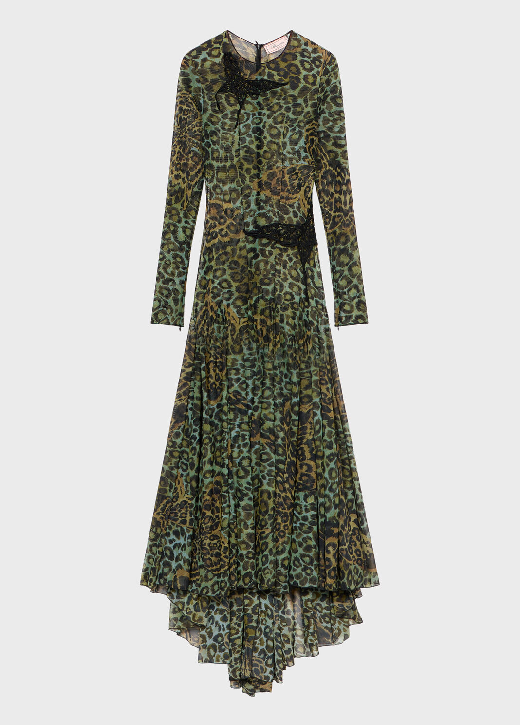 Robe en jersey imprim&eacute; avec broderie en macram&eacute;  Blumarine - large image number 4