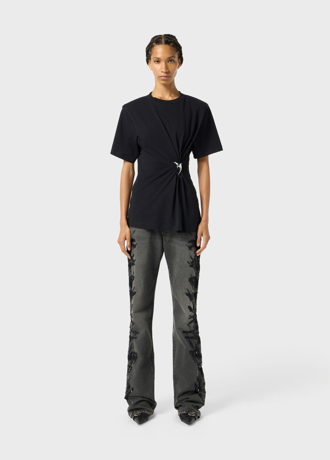 Jersey T-shirt with gathering  Blumarine - large image number 3