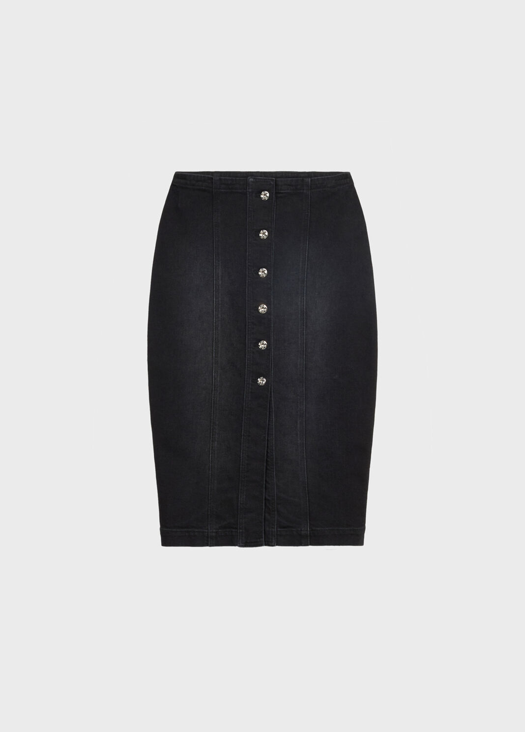 Gonna in denim con stampa logo  Blumarine - large image number 4