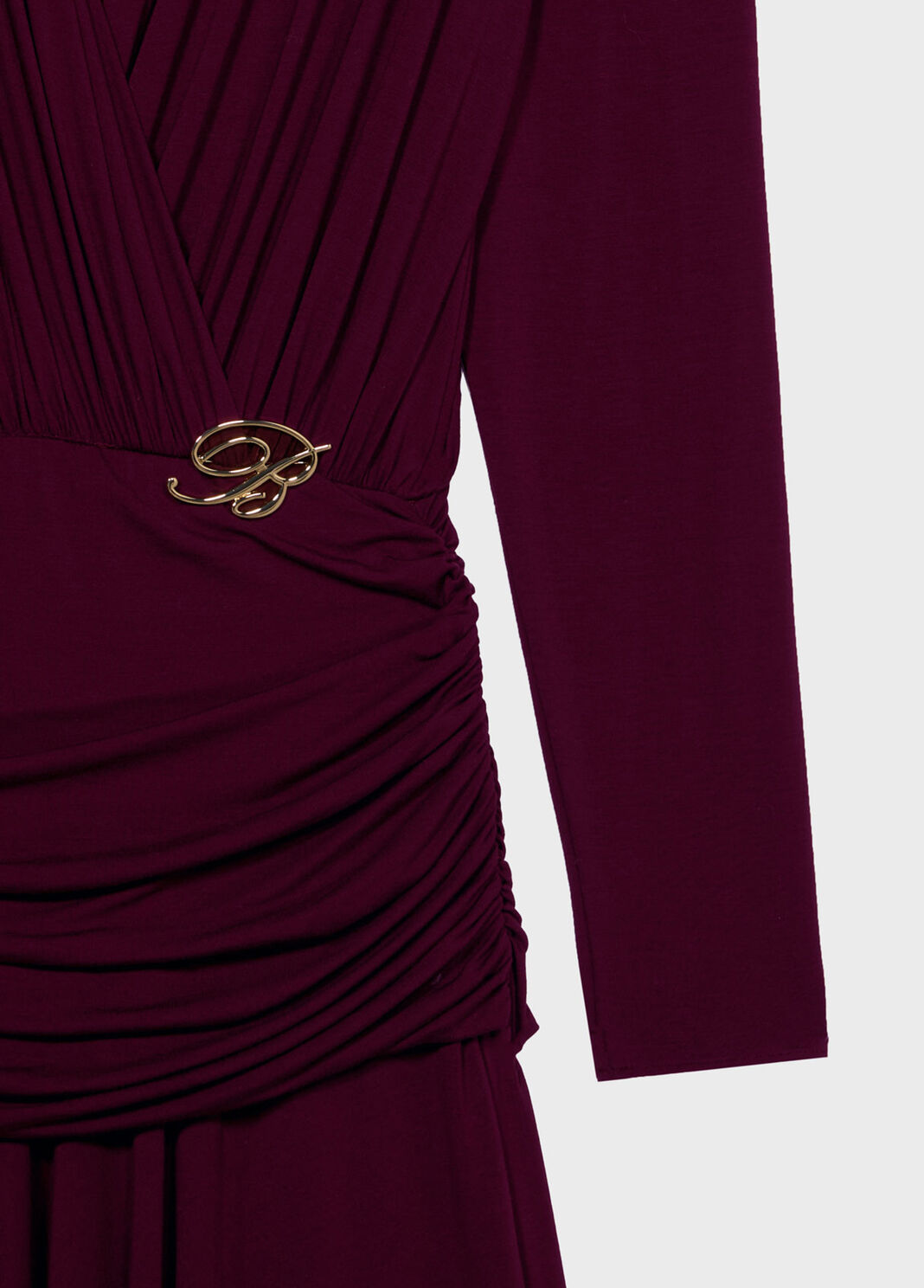 Jersey midi dress with stole and draping  Blumarine - large image number 6