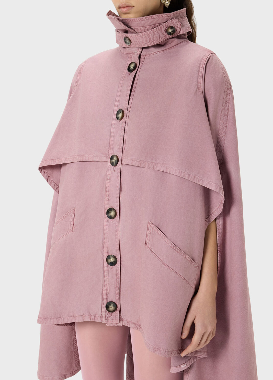 Asymmetrical canvas cape  Blumarine - large image number 2