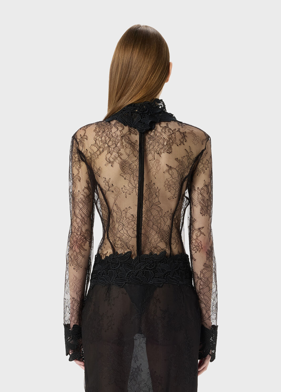 Chantilly lace body with macrame details  Blumarine - large image number 1