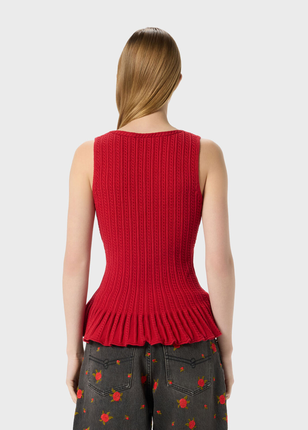 Knit top with flounce  Blumarine - large image number 1