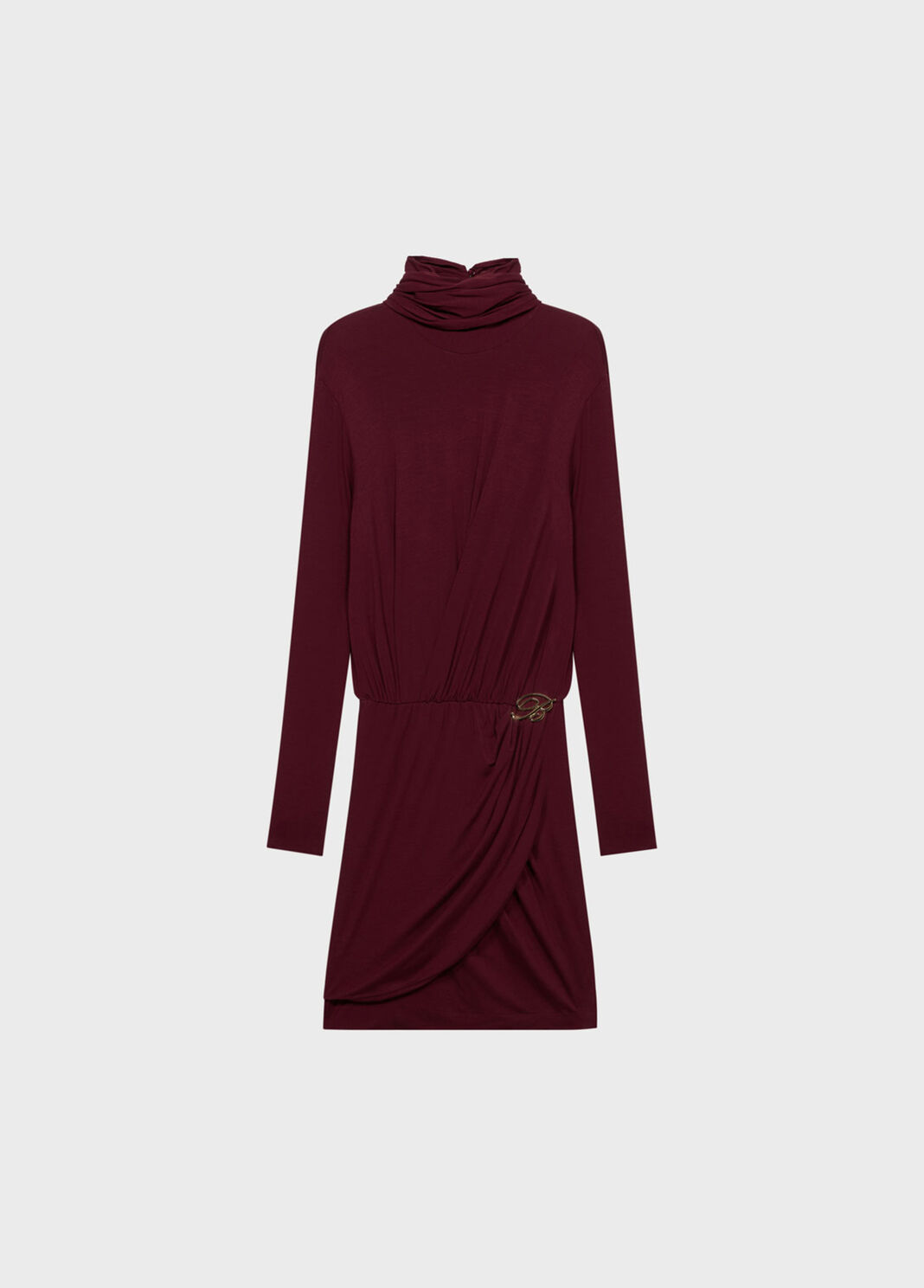 Short jersey dress with draping and stole  Blumarine - large image number 4