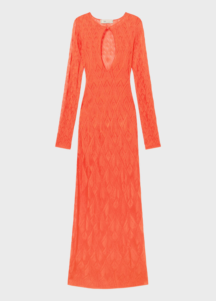 Long viscose dress with geometric openwork  Blumarine - medium