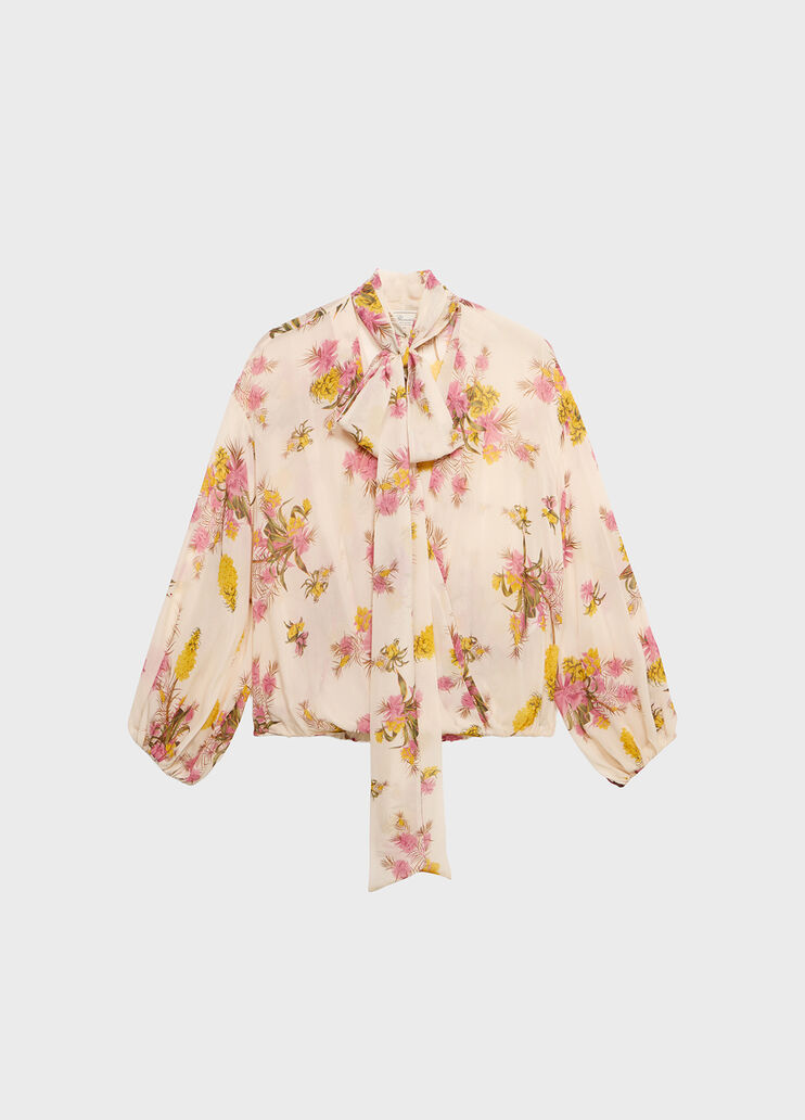 Printed georgette wrap shirt  Blumarine - medium
