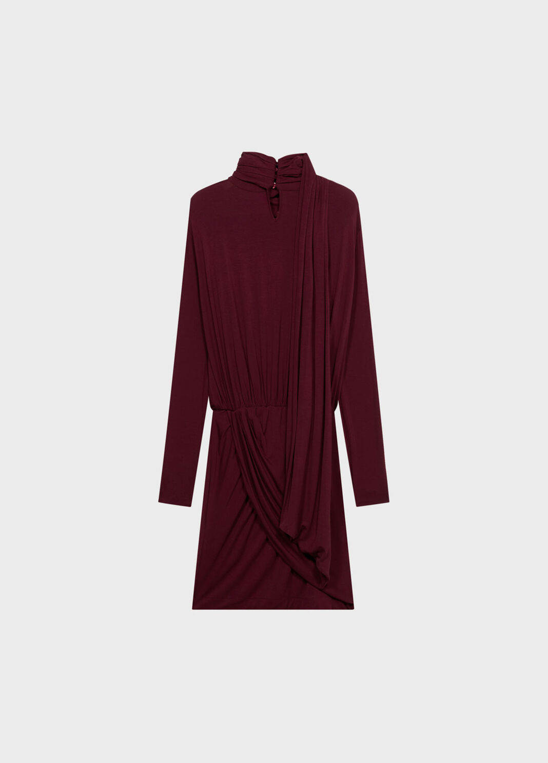Short jersey dress with draping and stole  Blumarine - large image number 5