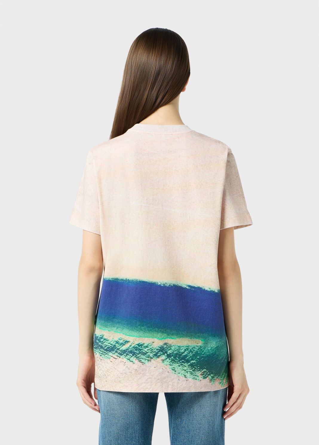 Printed jersey T-shirt with embroidery  Blumarine - large image number 1