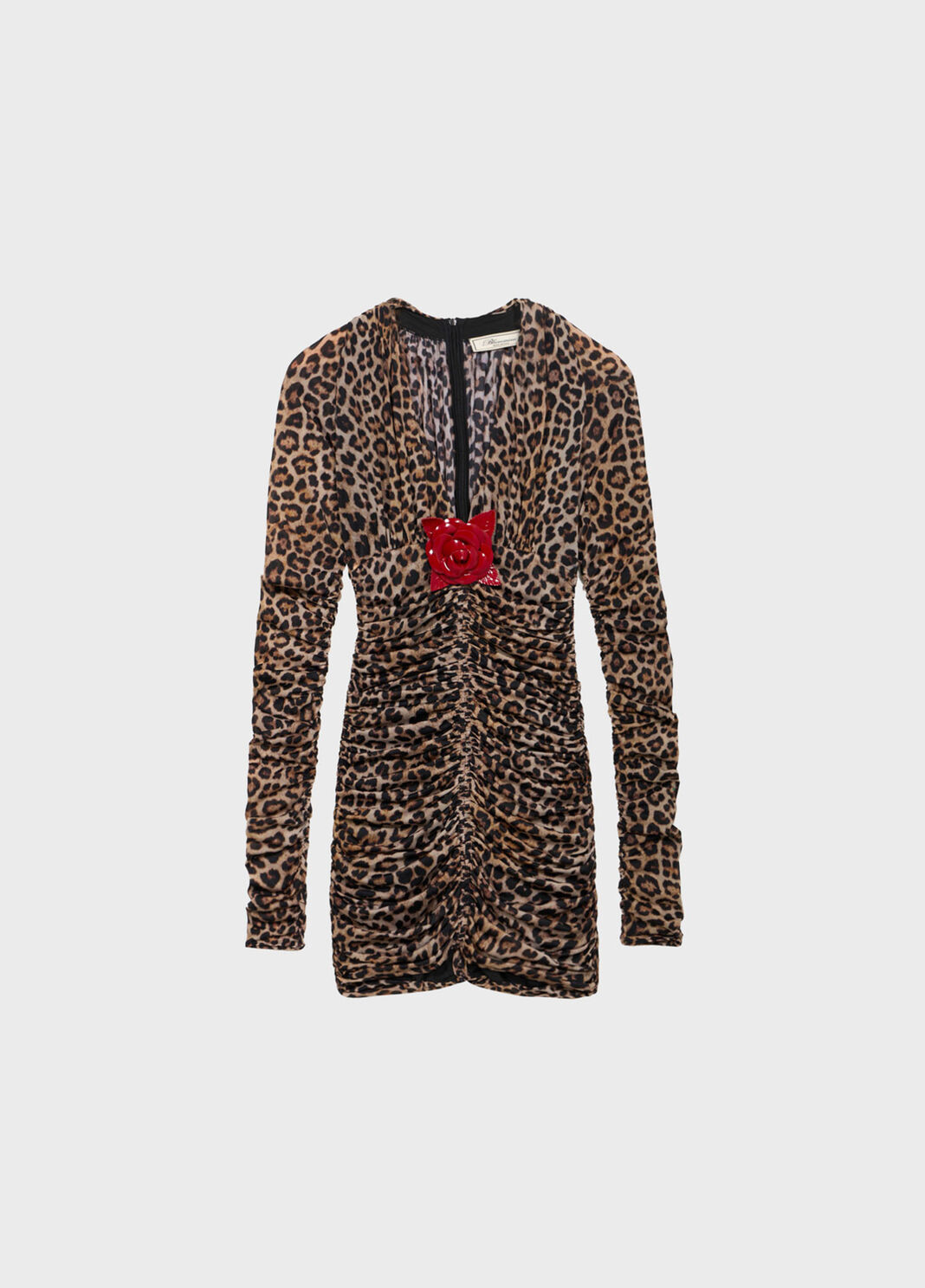 Short printed jersey dress with brooch  Blumarine - large image number 4