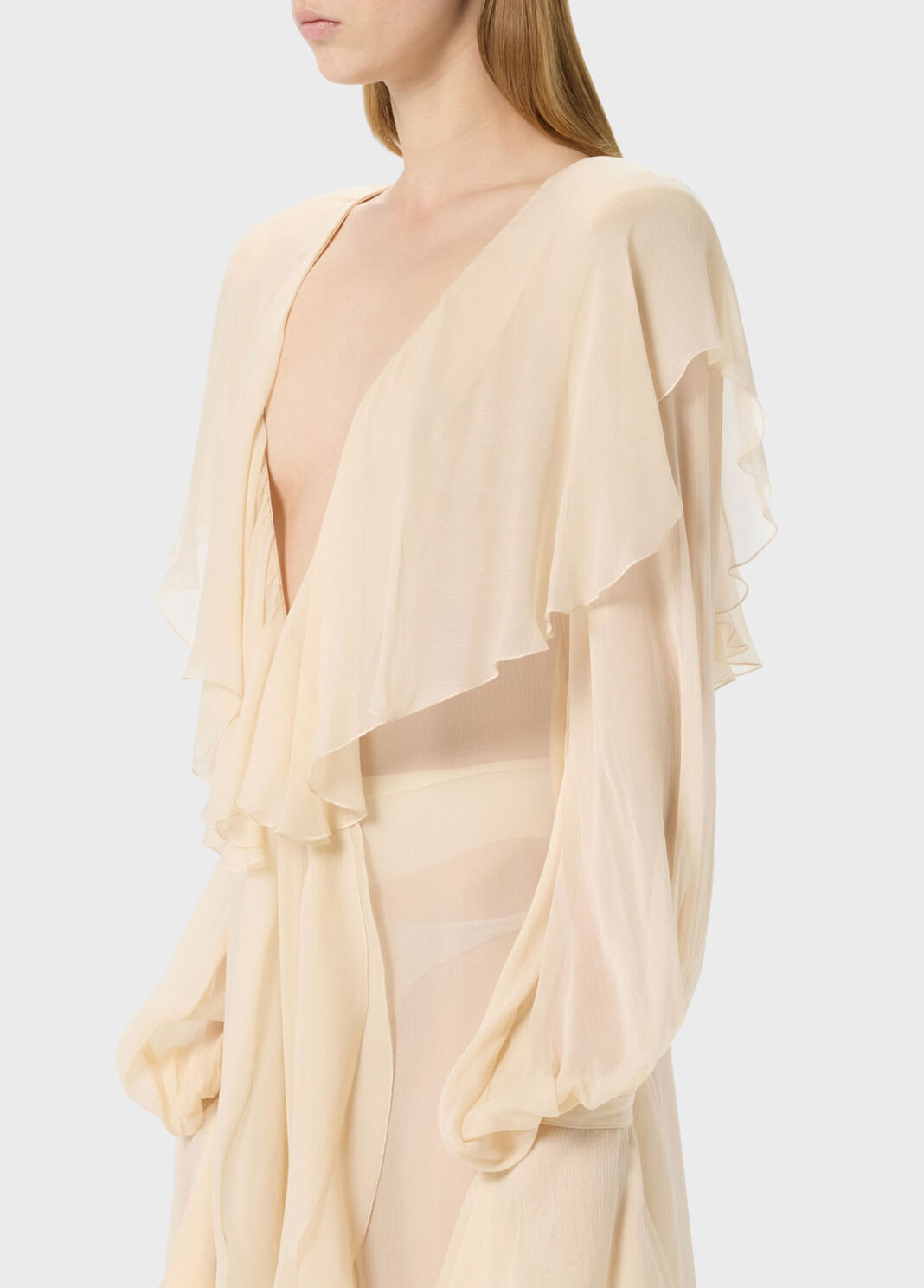 Long crepon dress with sailor collar  Blumarine - large image number 2