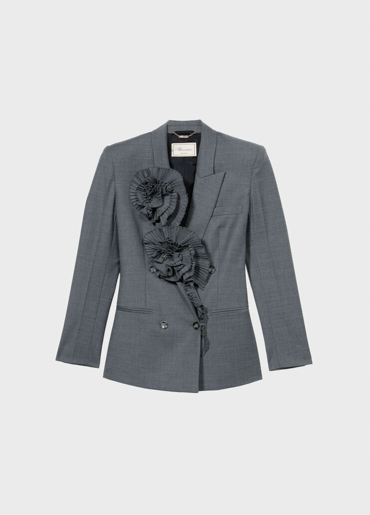 Tailored jacket with 3D pleated roses  Blumarine - medium