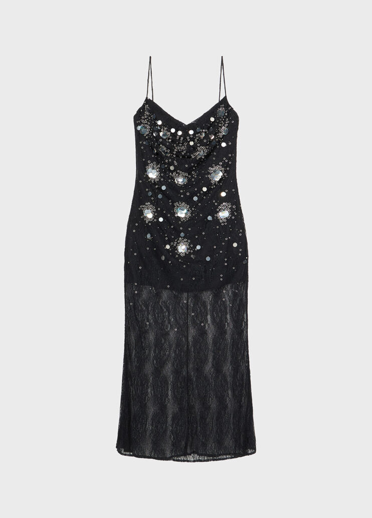 Long dress in lace with embroidery  Blumarine - large image number 4