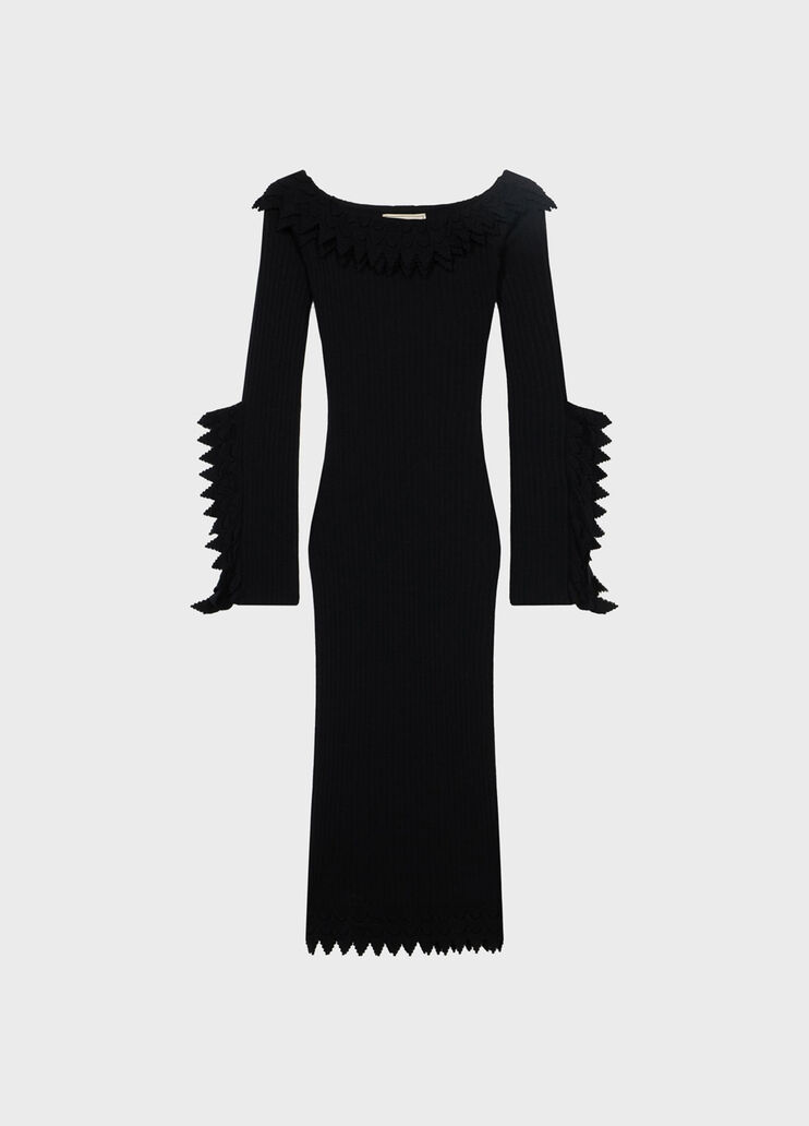 Knit off-the-shoulder dress with ruches  Blumarine - medium