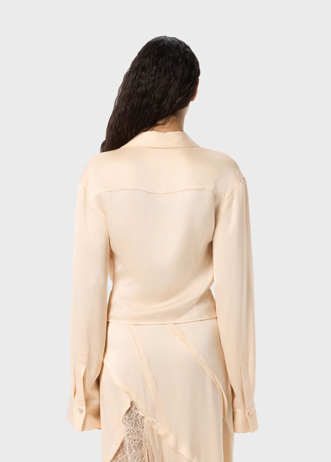 Blouse en satin avec encolure cagoule  Blumarine - large image number 1