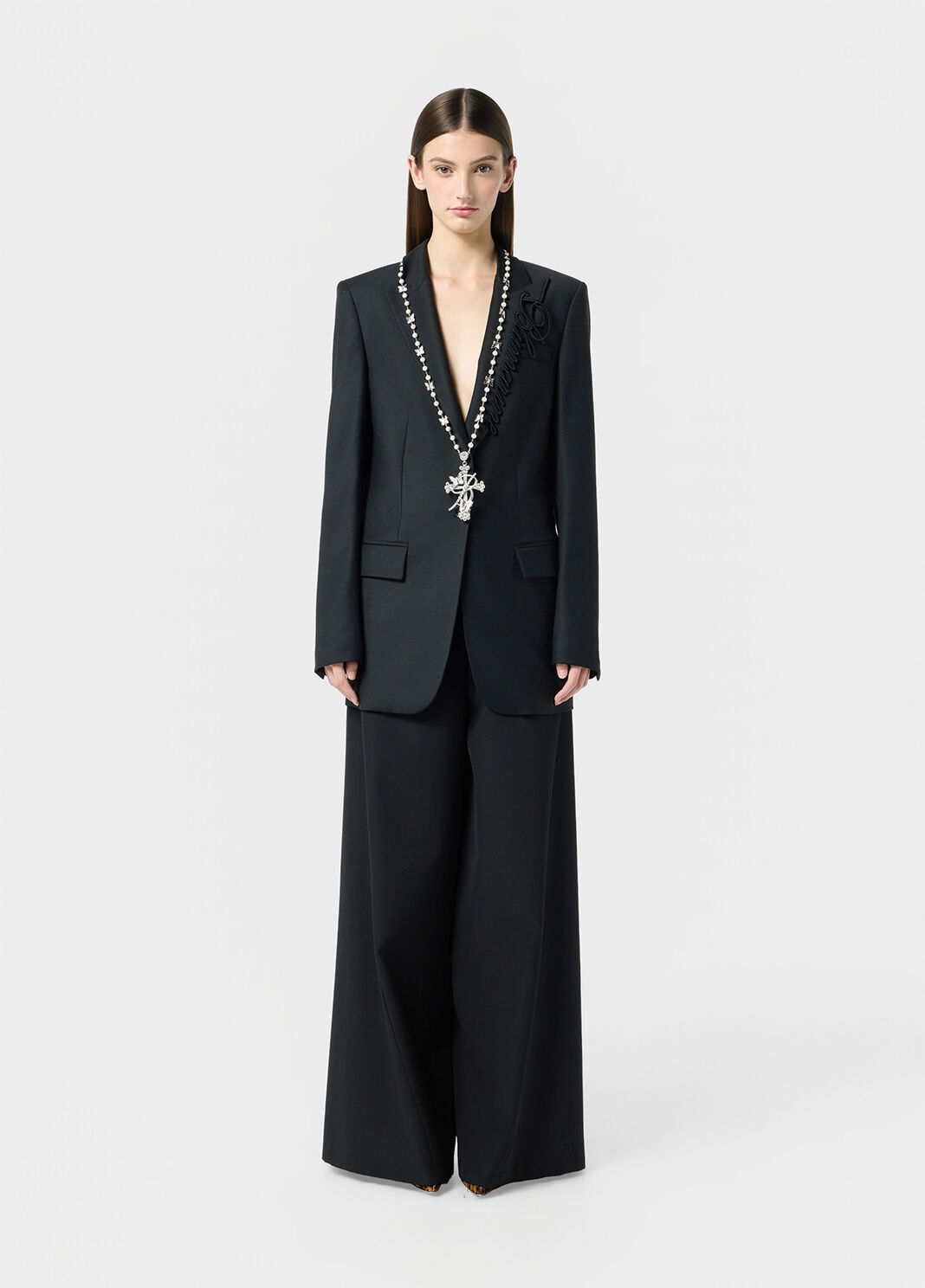 Twill jacket with embroidery logo  Blumarine - large image number 3