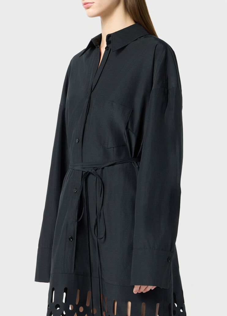 Taffeta shirt dress with openwork embroidery  Blumarine - large image number 2