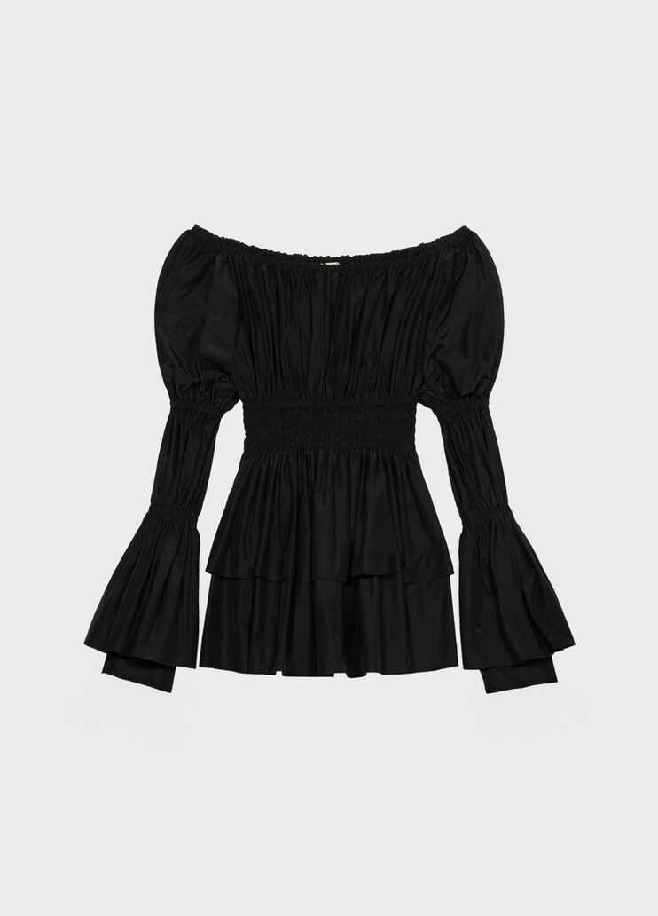 Cotton dress with ruffles and gathering  Blumarine - medium Cotton dress with ruffles and gathering  Blumarine - medium