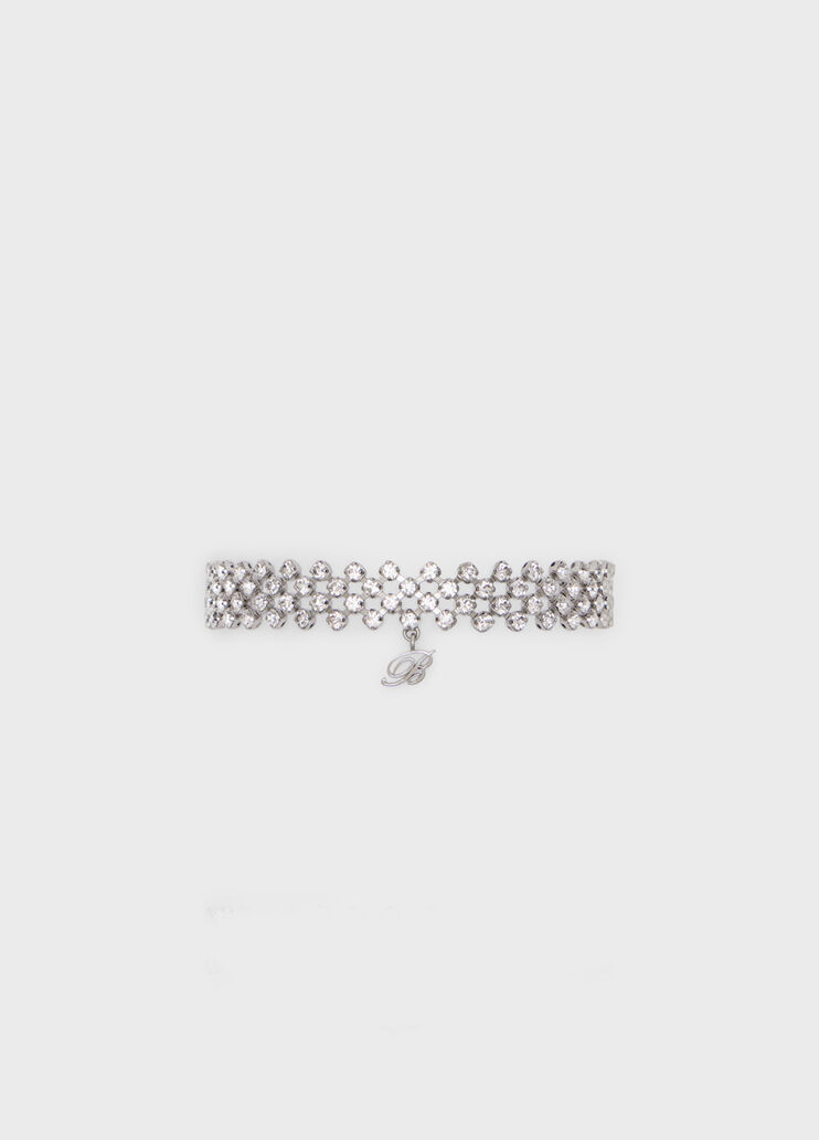 Metal choker with stones and monogram pendant  Blumarine - medium