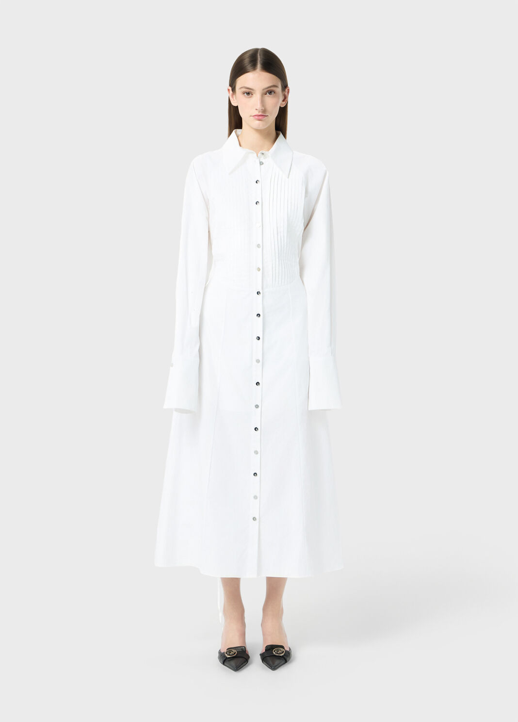 Poplin shirt dress with belt  Blumarine - large image number 0