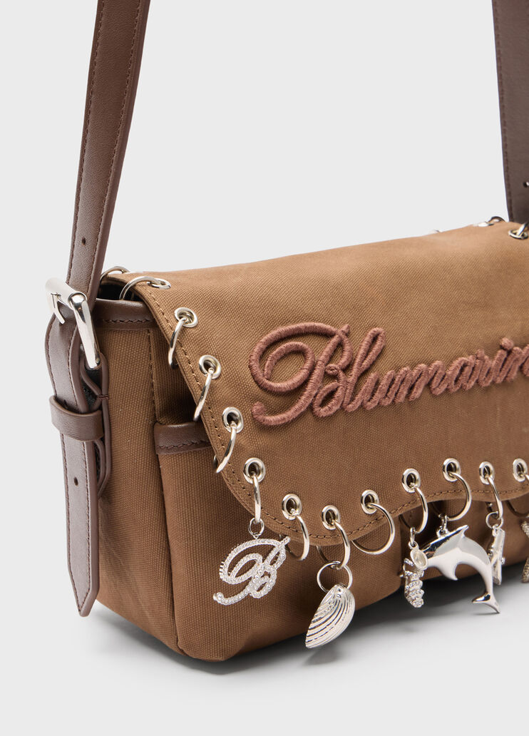 Mini-Kurier-Schultertasche mit Anh&auml;nger  Blumarine - medium