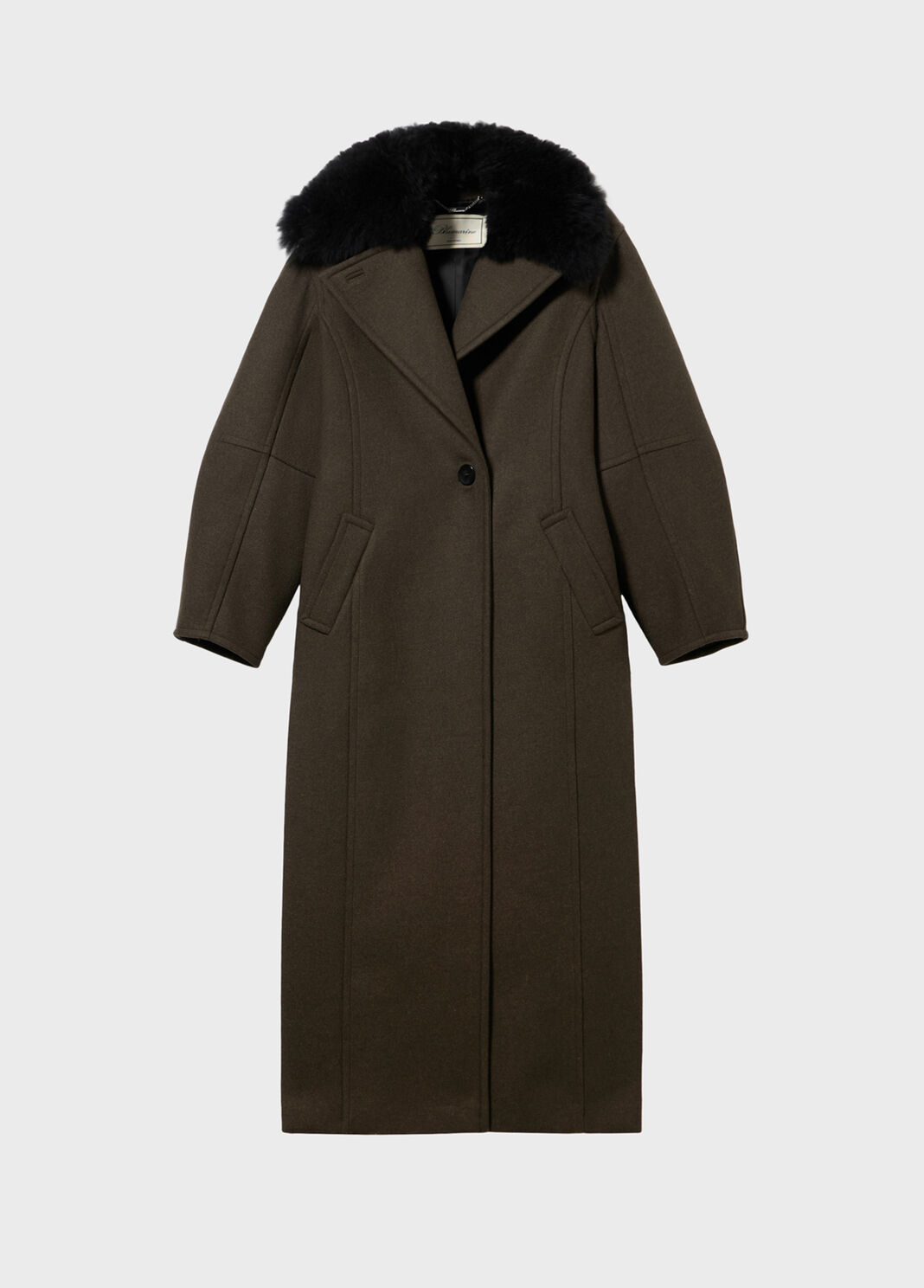 Long coat with faux fur collar  Blumarine - large image number 4