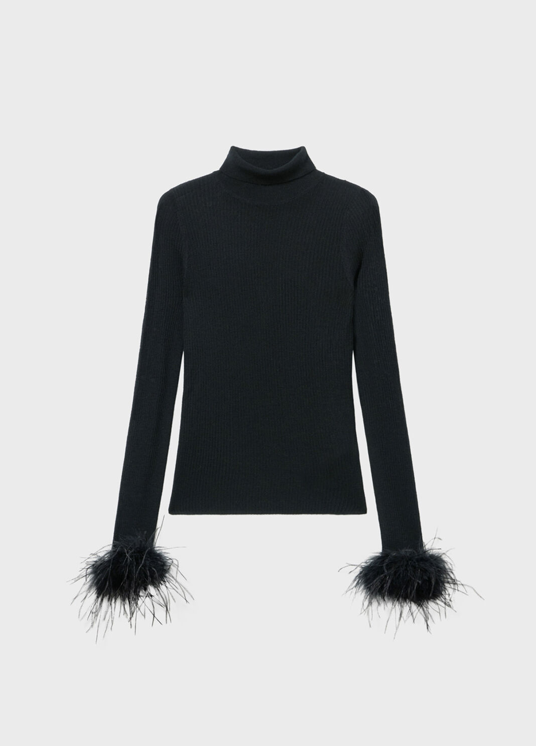 Ribbed wool sweater with feathers  Blumarine - large image number 4