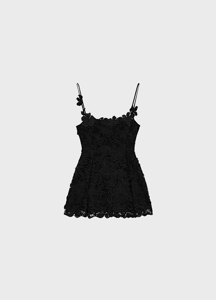 Abito corto in pizzo macramé  Blumarine - medium Abito corto in pizzo macramé  Blumarine - medium