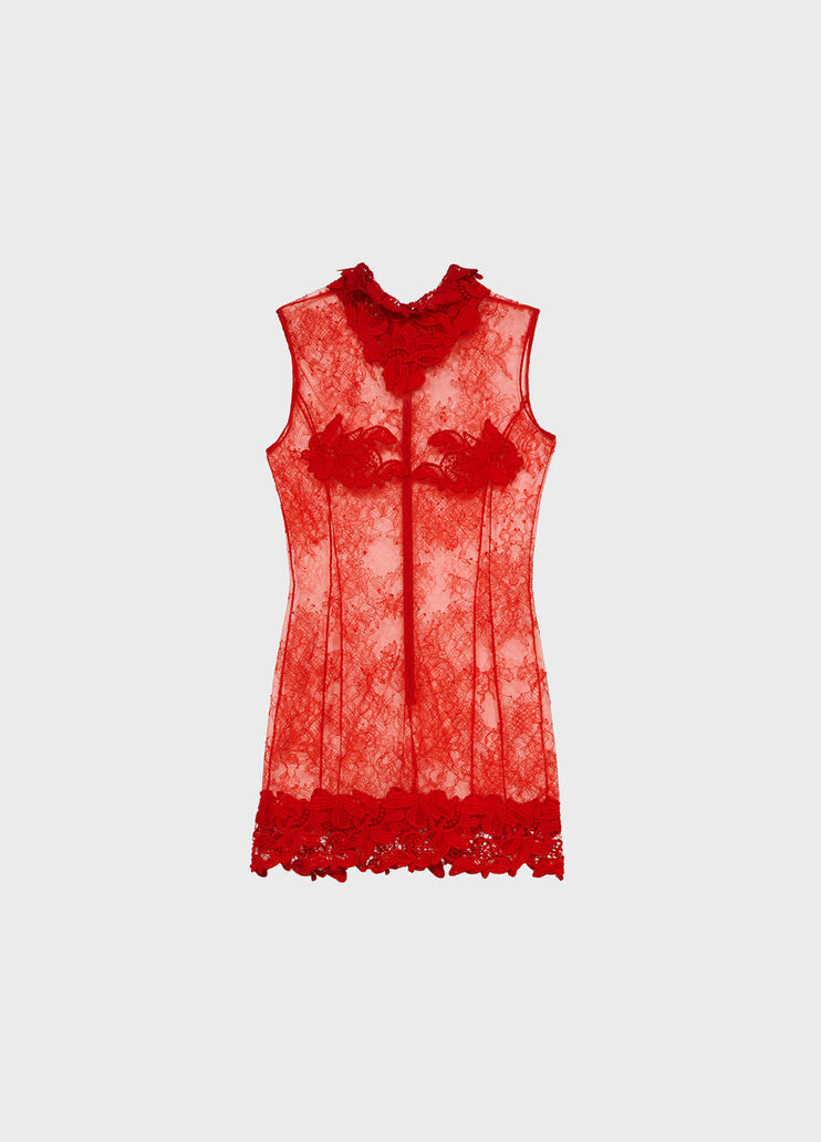 Abito in pizzo Chantilly con macramé  Blumarine - medium Abito in pizzo Chantilly con macramé  Blumarine - medium