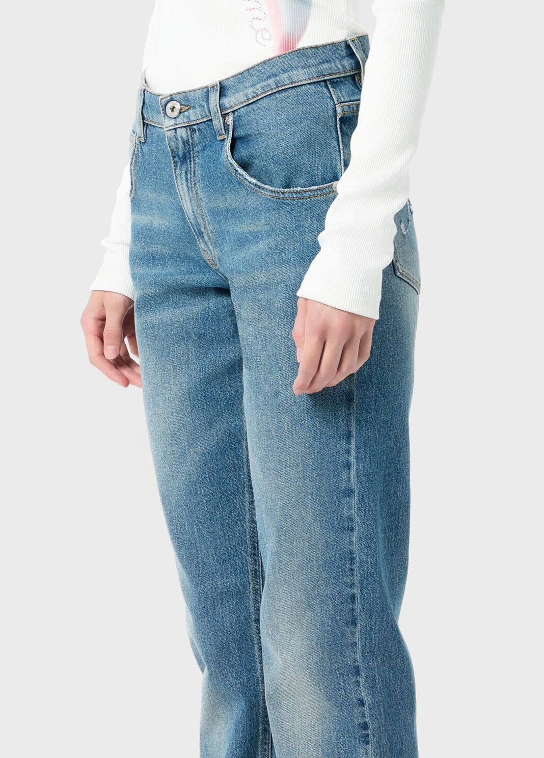 Straight-leg jeans with logo  Blumarine - large image number 2