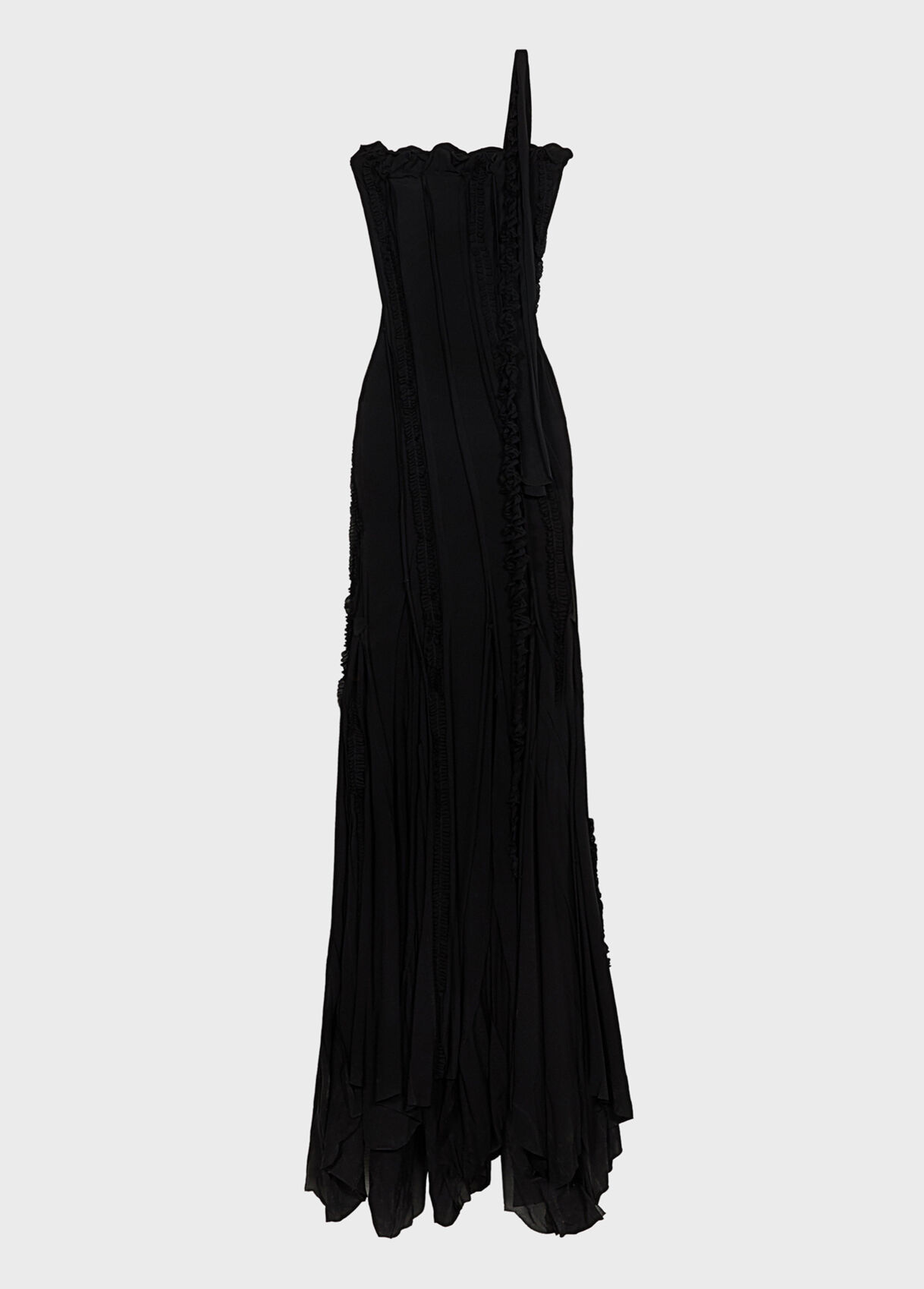 One-shoulder dress in jersey with inlays - Blumarine