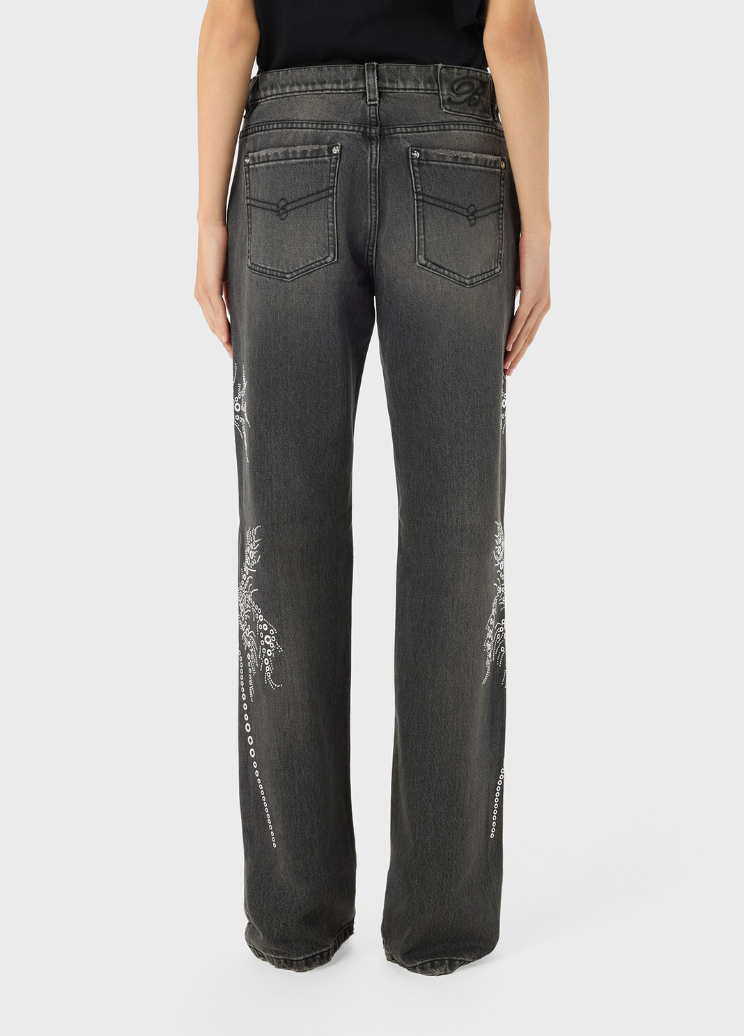 Jeans mit &ouml;sen- und nieten-stickerei  Blumarine - large image number 1