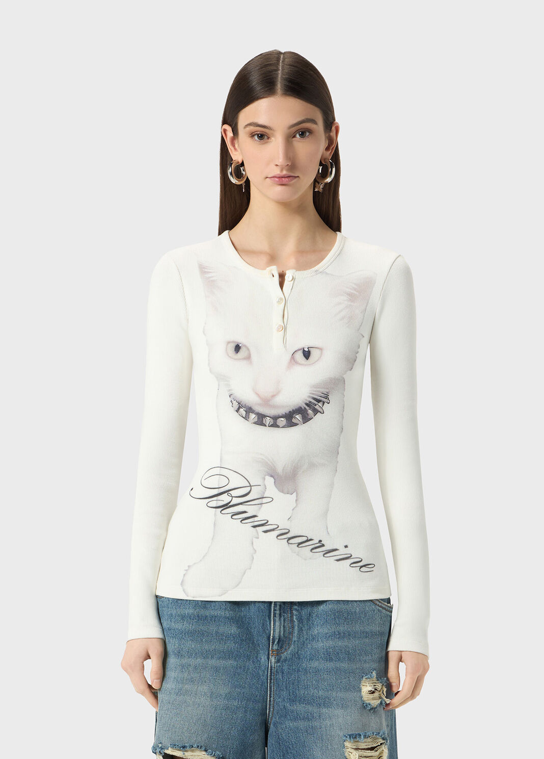 Maglia in jersey stampa  Blumarine - large image number 0