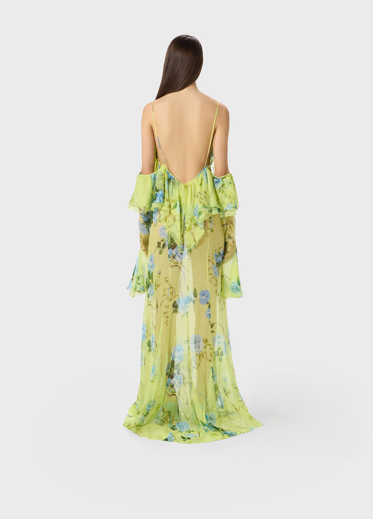 Printed silk creponne dress  Blumarine - large image number 1