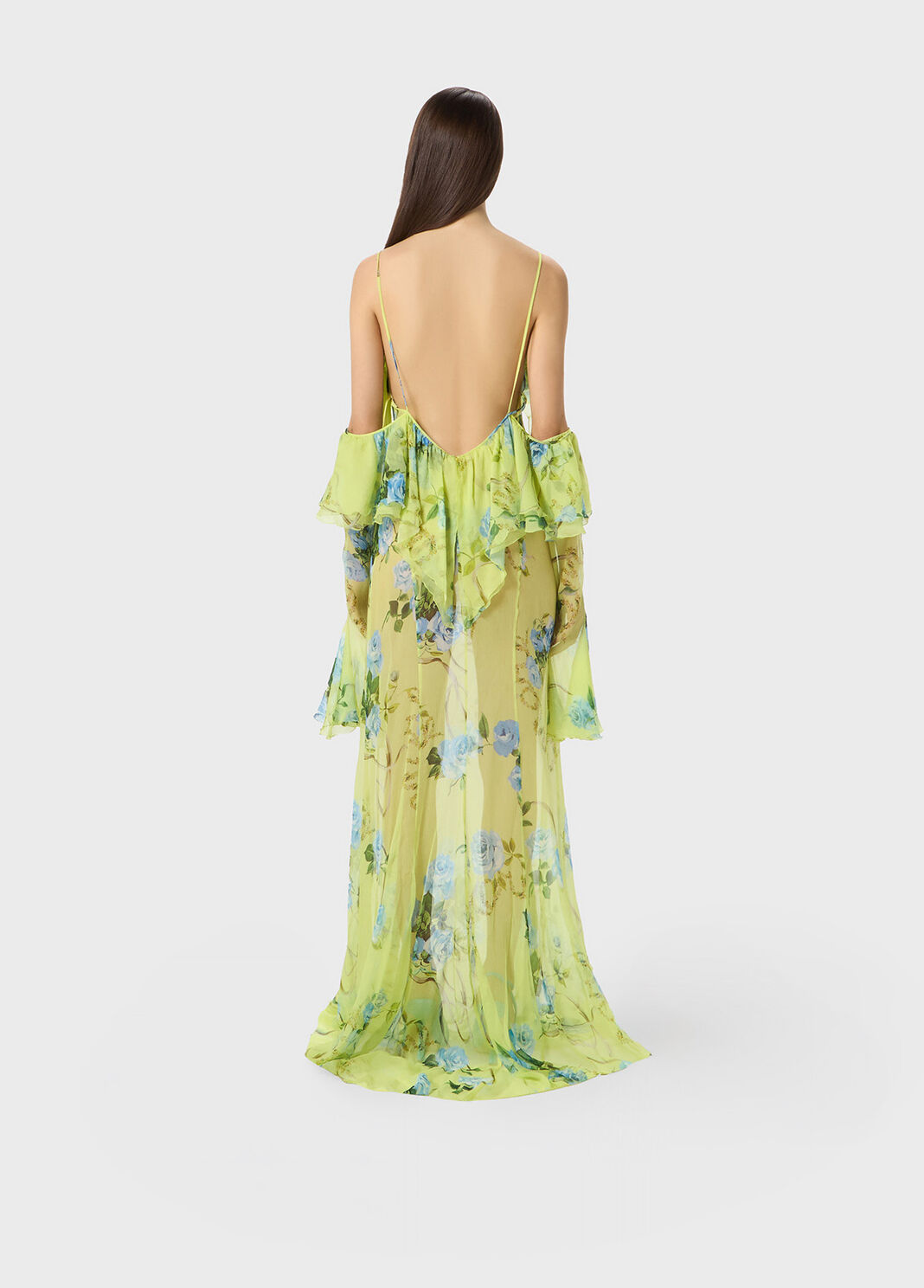 Printed silk creponne dress  Blumarine - large image number 1