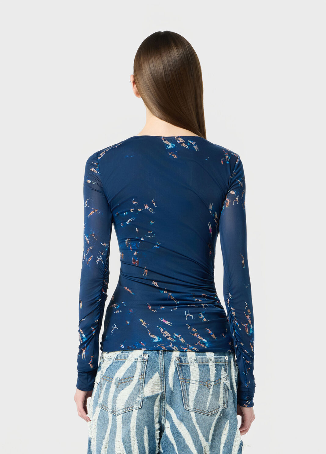 Printed second-skin jersey shirt  Blumarine - large image number 1