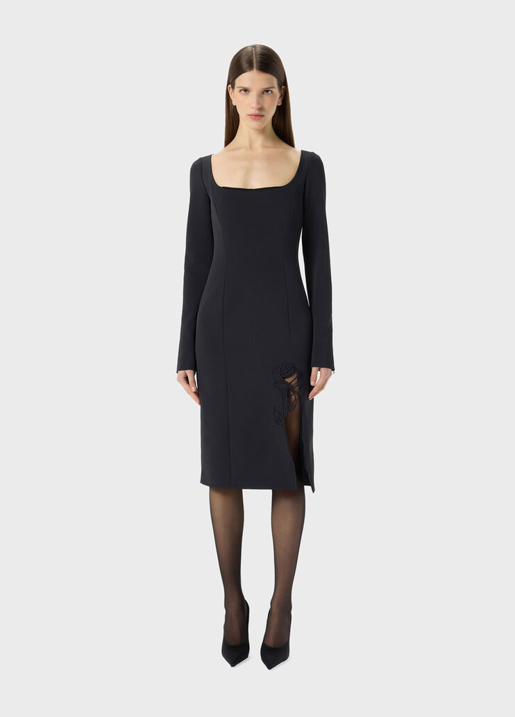 Cady dress with embroidered and slit  Blumarine - medium