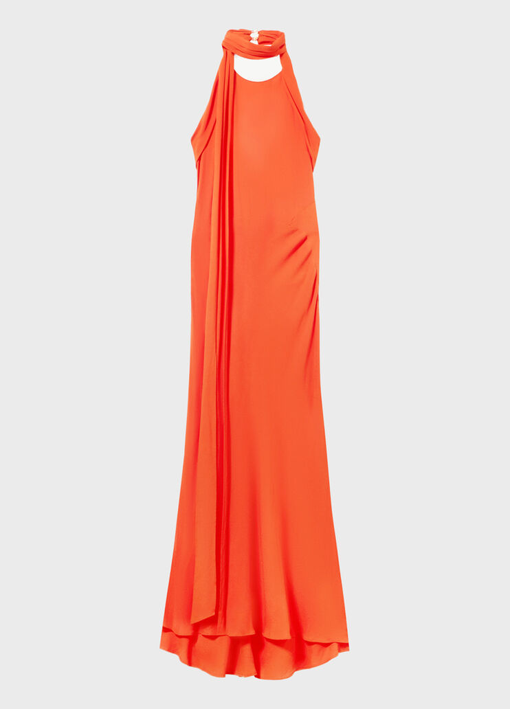 Long marocaine dress with pussy-bow  Blumarine - medium