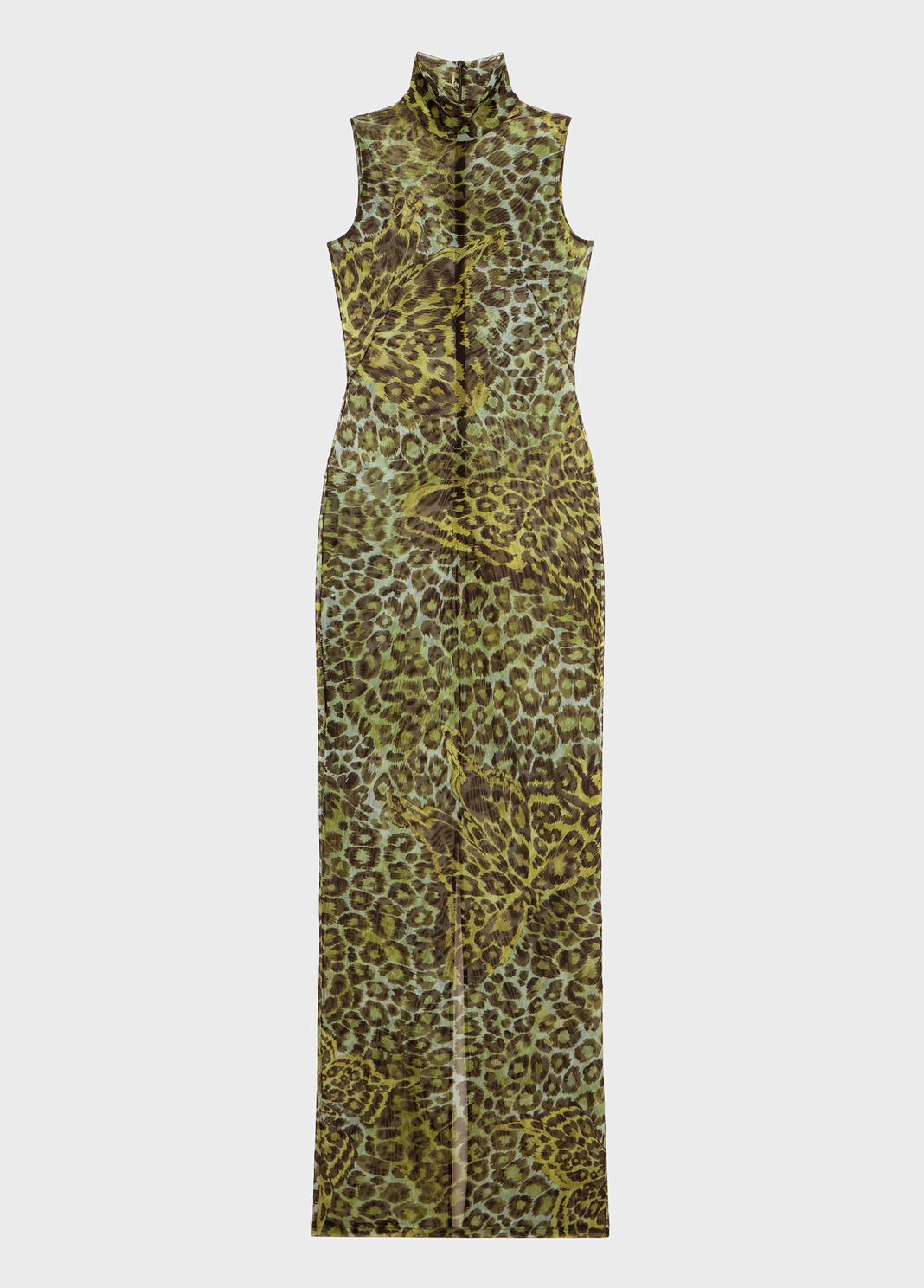 Long printed jersey dress with slit  Blumarine - large image number 4