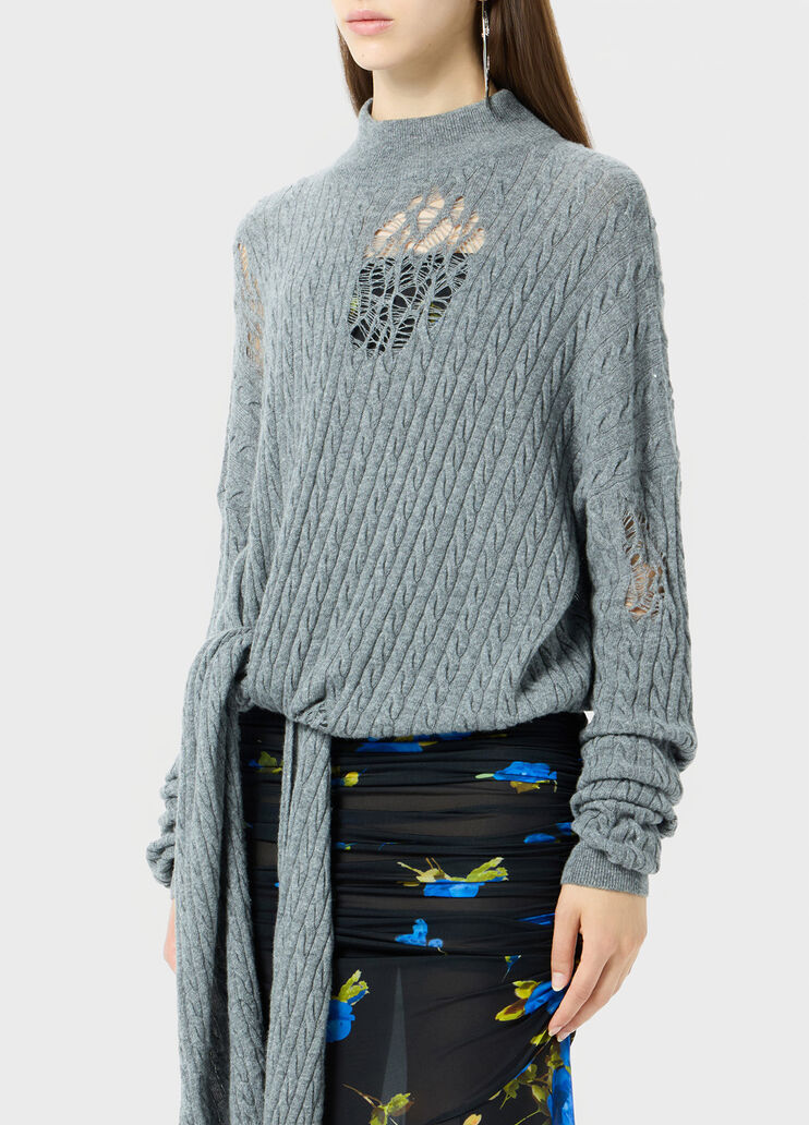 Maglia a torchon con nodo in vita  Blumarine - large image number 2