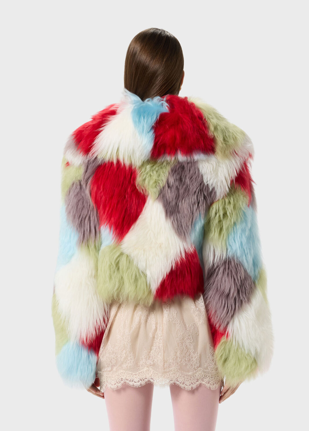 Fur jacket with intarsia  Blumarine - large image number 1