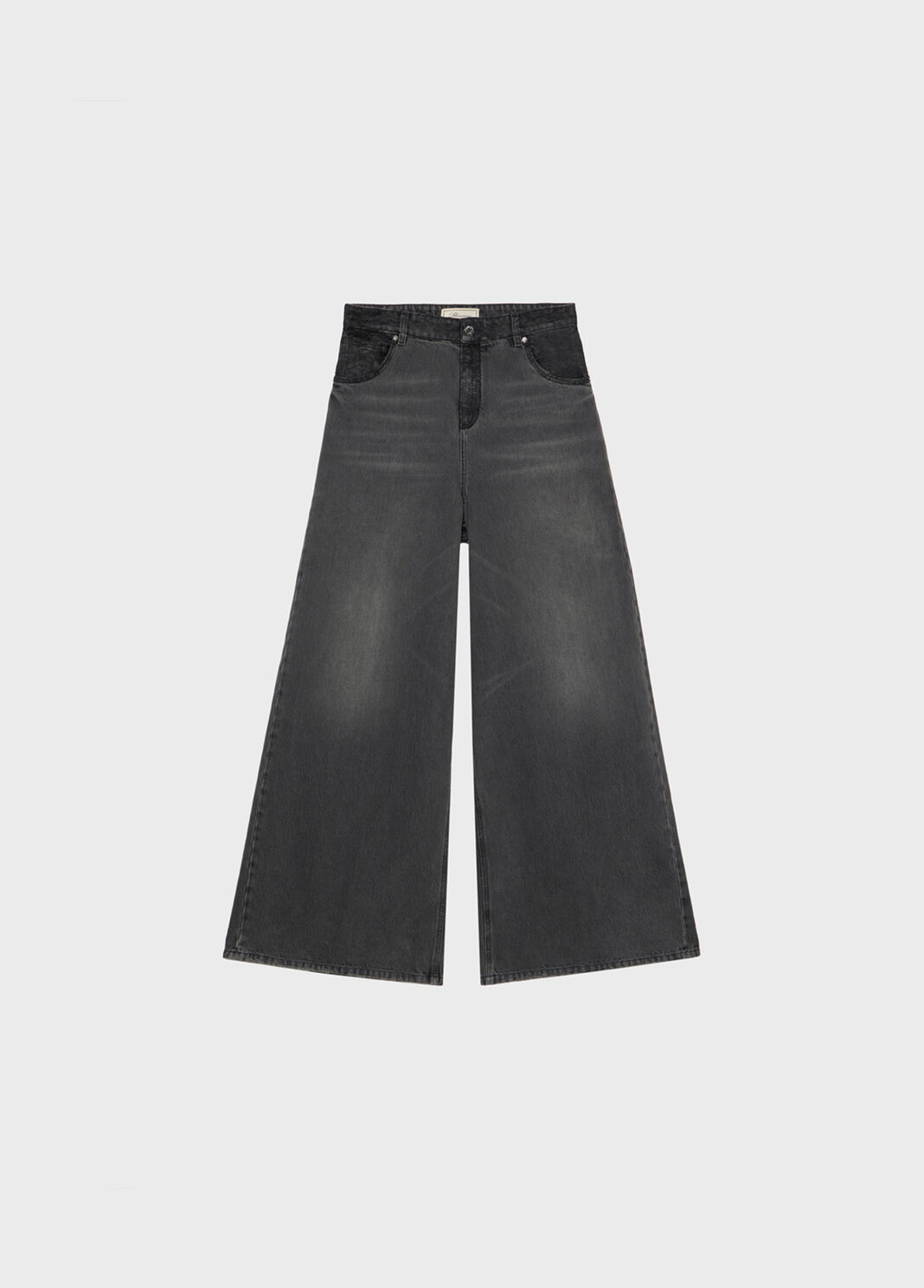 Superwide-leg jeans with lace details  Blumarine - large image number 4