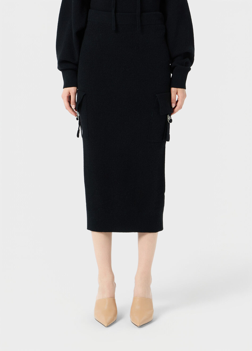 Gestrickter midi-rock mit cargotaschen  Blumarine - large image number 0