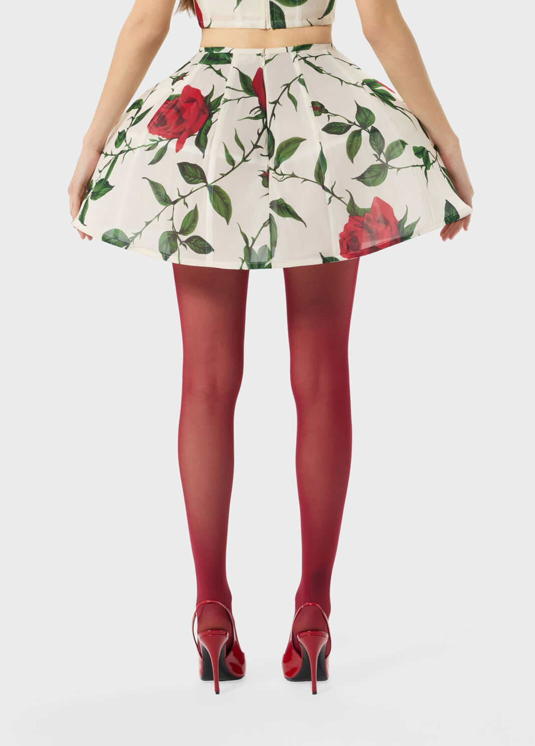 Short printed skirt with bejewelled buttons  Blumarine - large image number 1