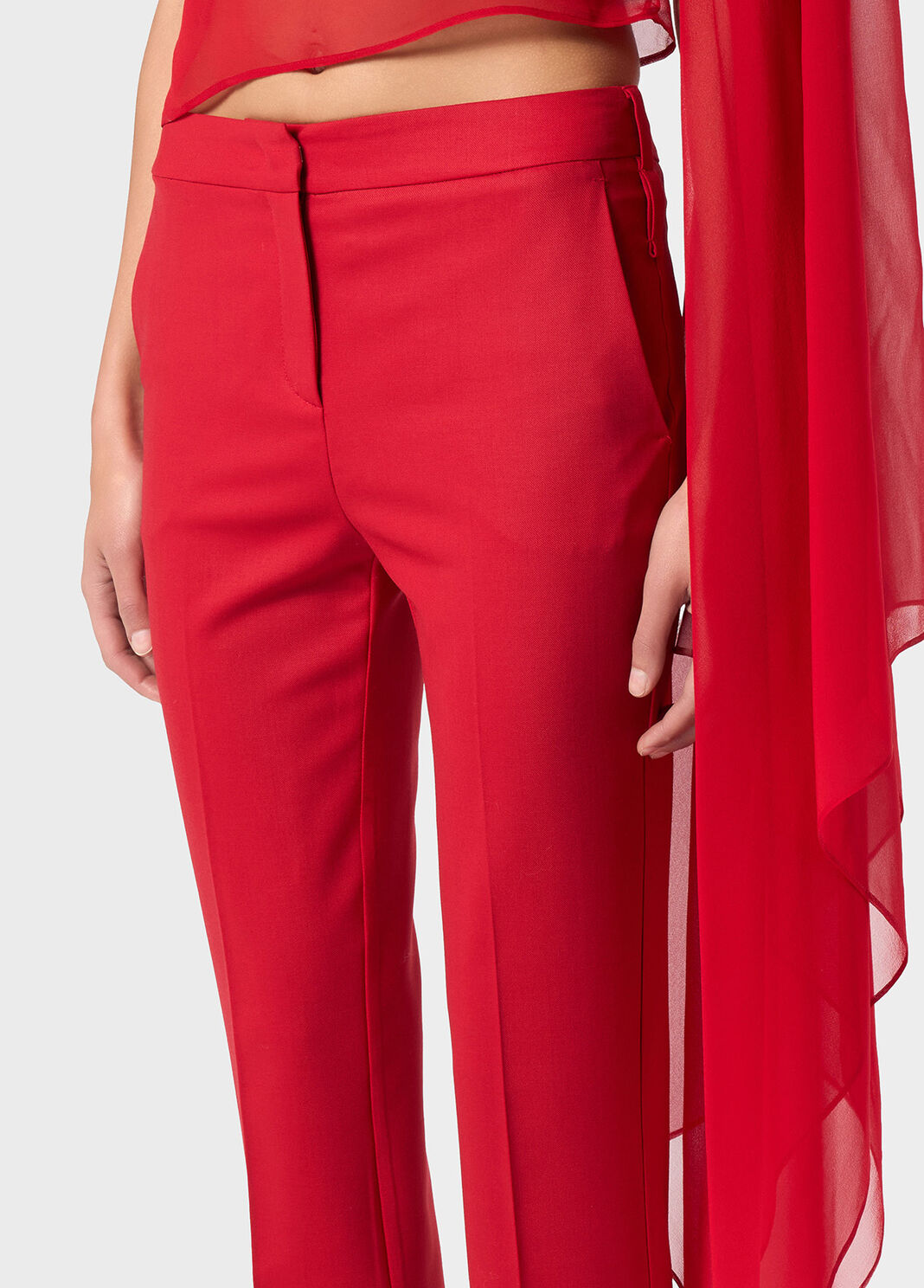 Twill wool pipe trousers  Blumarine - large image number 2