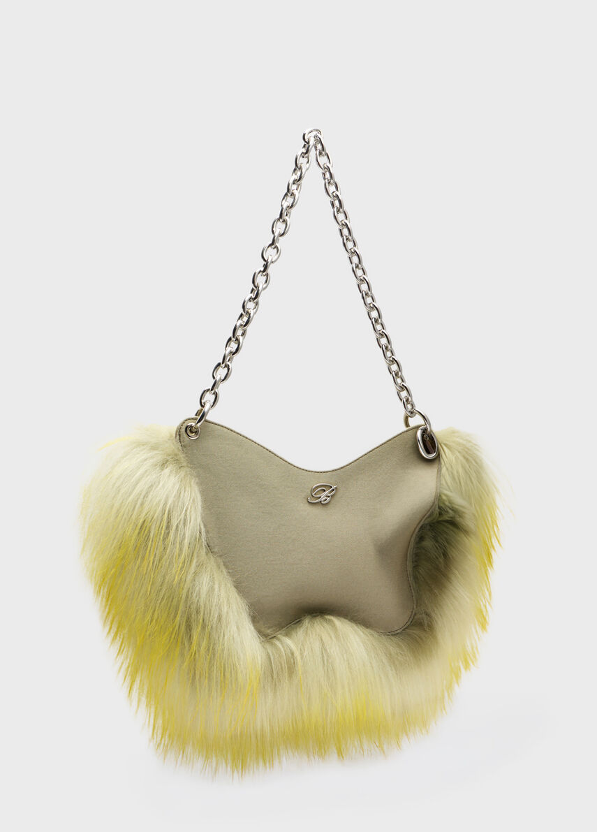 Blumarine バッグ Large Butterfly Bag with Fur - Blumarine